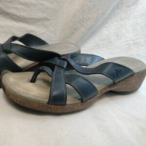 Merrell‎ Sundial Leather Strap Slide-On Sandals